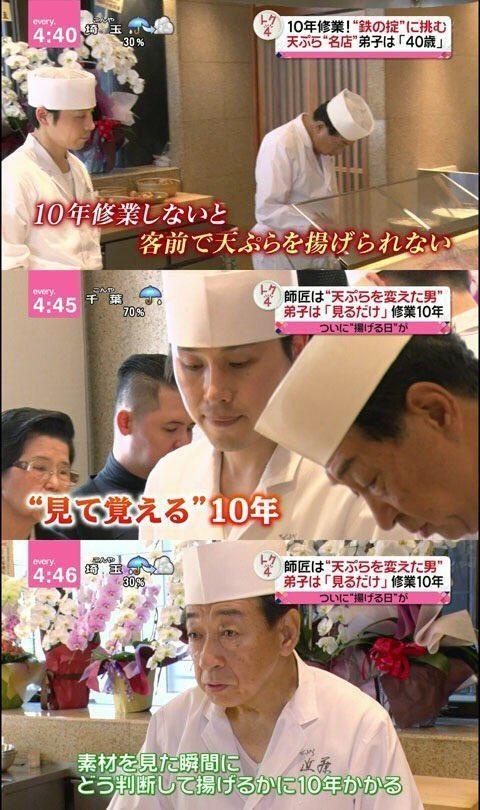 【定期】【画像】天ぷら職人さん、十年かかる技術を13分で教えてしまうｗｗｗ