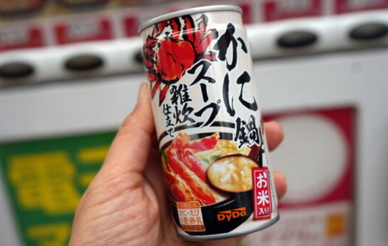 米を飲む　「売れすぎてびっくり」　「かに鍋雑炊」缶スープ　ダイドー