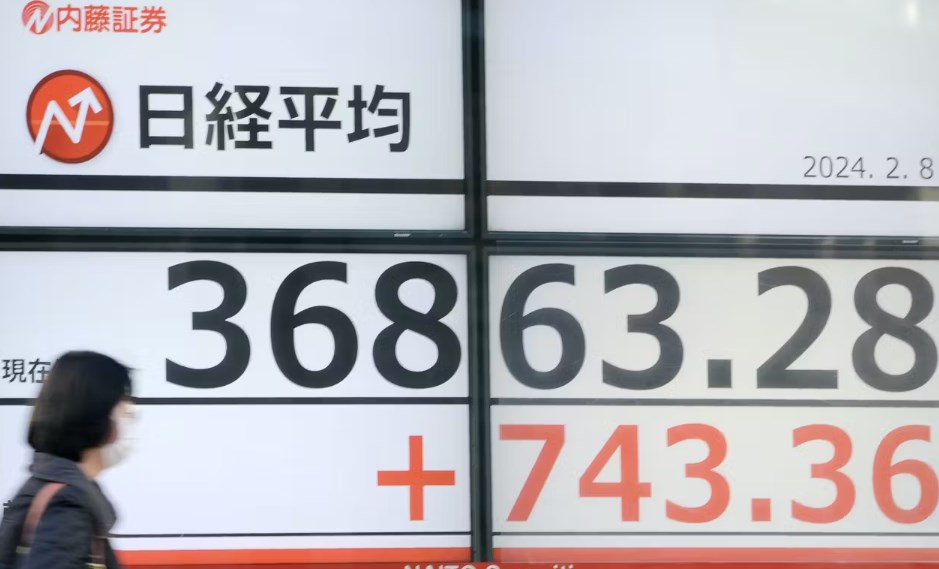 【速報】日経平均株価終値743円高　3万6863円　 1990年2月以来、34年ぶりの高値    出来高は20億9600万株