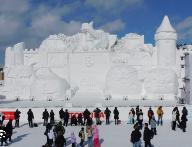 【北海道】ドラクエ雪像効果　旭川冬まつりに９１万人　前年比１．８倍