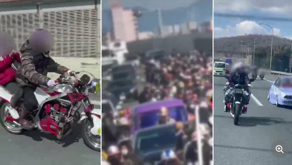 【危険】バイク集団が高速道路を“占拠”　「めちゃくちゃ危険」蛇行運転に空吹かし爆音…パトカーが出動する事態に