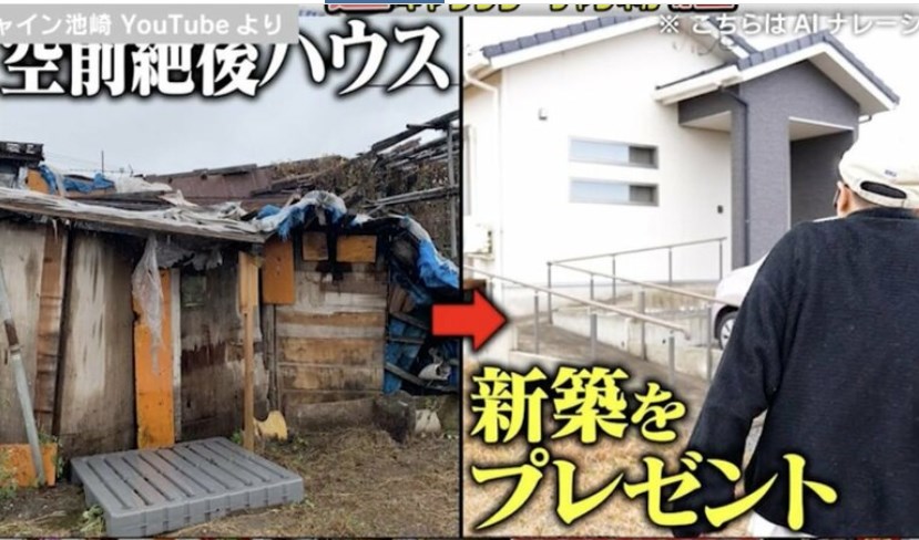 【芸人】サンシャイン池崎、崩壊寸前の家に住む親にプレゼントした“新築の家”を公開「本当に親孝行」「優しさにあふれた家」と話題に