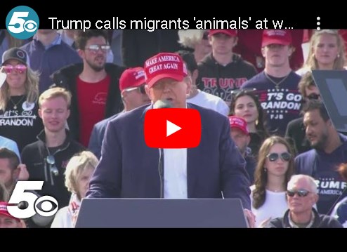 【悲報】トランプ「有色人種の移○は動物だ」白人支持者「うおおおおおおおお！」