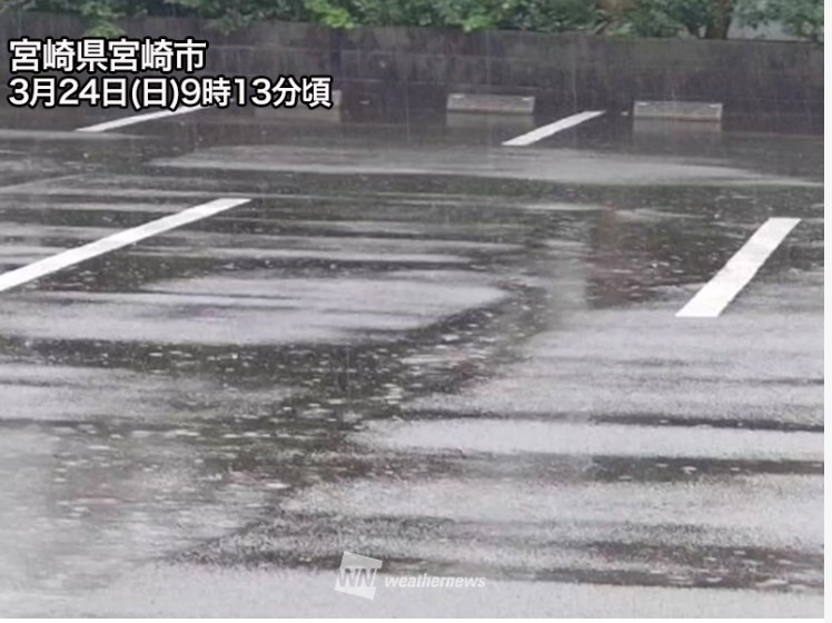 【気象】九州で激しい雨、長崎県では総雨量200mm超 河川の増水など警戒を