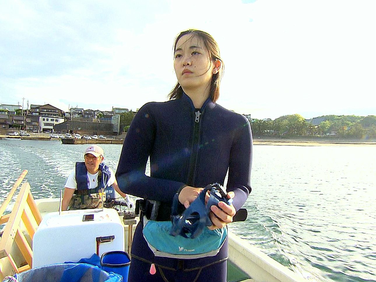 海女地震で 海に出れねえ