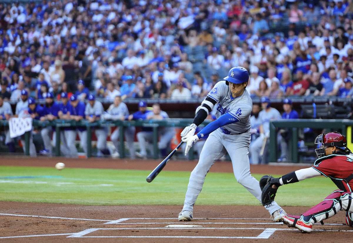 【ドジャース】大谷翔平は4打数2安打1打点　5戦ぶりマルチで勝利に貢献　満塁時凡退の雪辱晴らす