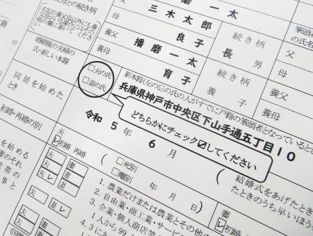 婚姻届記入例の9割が「夫の姓」　無意識バイアスの影響か…民間団体調査