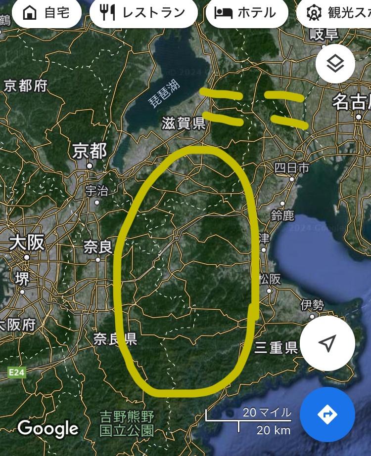 【画像】三重県とか奈良県の県境のこのへんって何があるの？？？