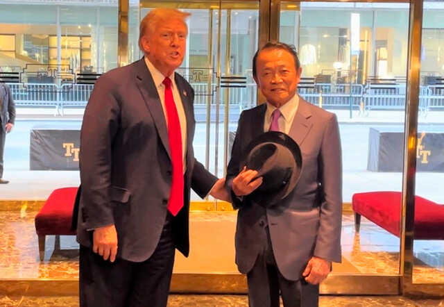 【自民党・麻生太郎副総裁とトランプ米前大統領との会談】トランプ米前大統領「シンゾーは私の偉大な友人だった…、彼がいなくなるのはとても寂しい。とても寂しい」