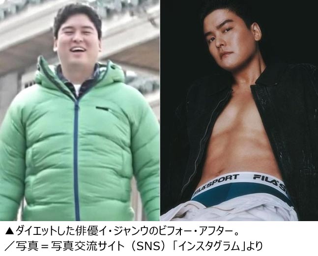 【韓国】腸内「デブ菌」を減らして22kg減量…37歳俳優イ・ジャンウが語る3つの秘訣