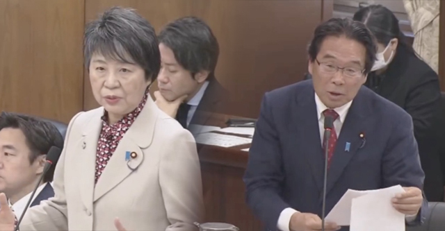 再）【松原仁先生が、竹島に不法上陸した韓国国会議員を入国拒否ブラックリストに載せるよう要求】外務省官僚が出てきて「お答えを差し控える」上川外相は「ケントー」で逃げる。