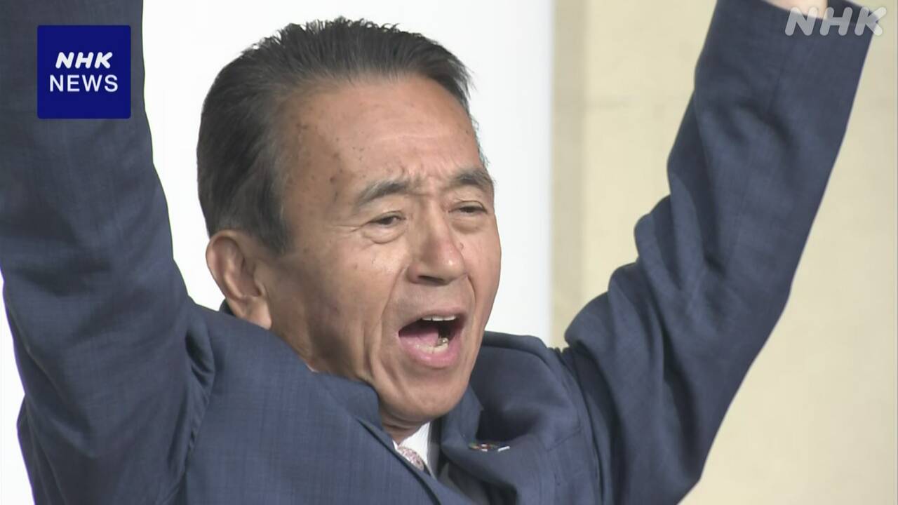 静岡県知事選挙 鈴木康友氏が初当選 立民・国民が推薦