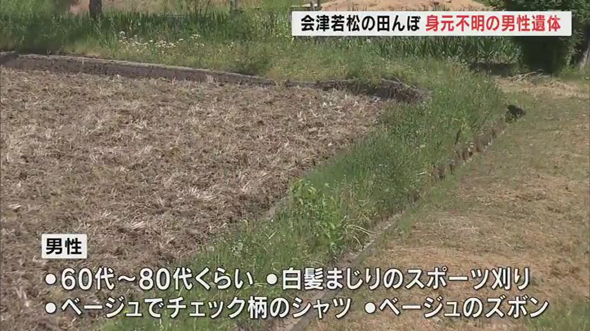 【福島】田んぼに男性遺体 　会津若松市、目立った外傷なし