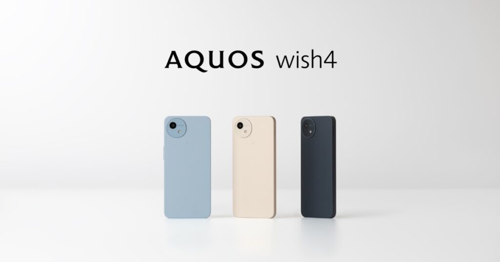 日本人向けの激安スマホ「AQUOS wish4」が発表