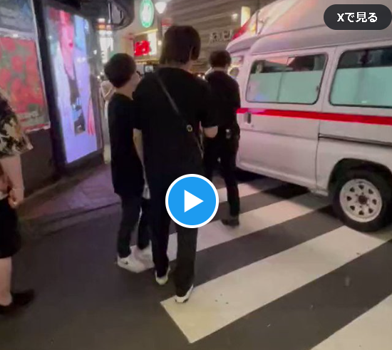 【偽物の救急車？？】キャバ嬢が急性アル中で救急車で搬送だと思ったら・・・そもそも、この救急車って本物？偽物？→→ 消防隊員が私服だねーー！！