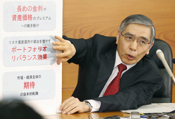 日銀の黒田前総裁「円安は一時的」　NYで講演