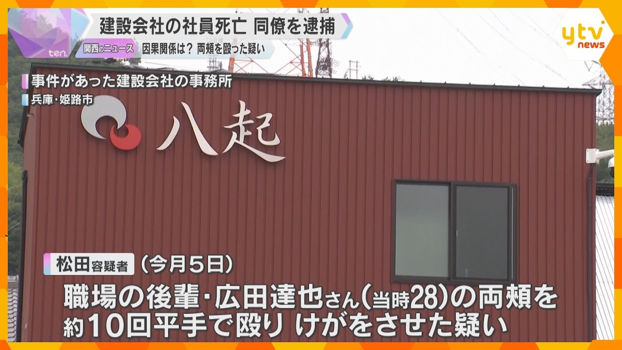 【男性会社員が勤務先で死亡】「生活態度に腹がたった」傷害容疑で同僚の男逮捕「階段から落ちた」とウソも