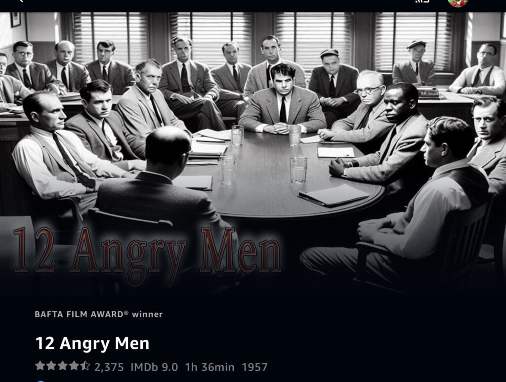 Amazonプライムビデオで映画「十二人の怒れる男」のサムネイルがAI生成画像になっていて「19人いる」と指摘あり