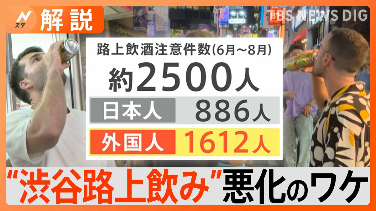 【東京】渋谷の路上飲酒、通年禁止に　改正条例、10月施行