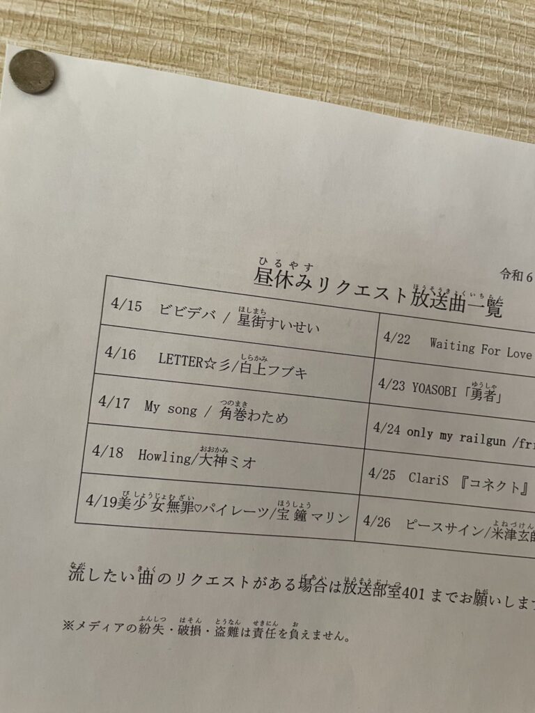 【画像】今時の小学生、給食の時間に地獄みたいな歌ばっかり放送してしまう…