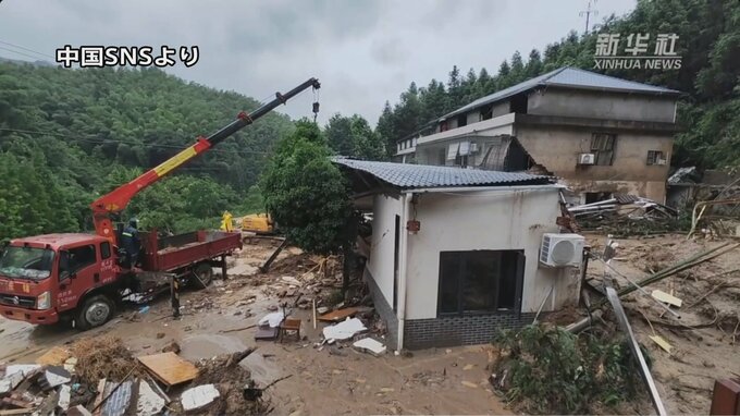 【台風3号】中国・湖南省で山崩れ　21人が生き埋め　うち15人死亡