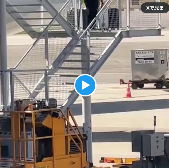 今月15日に香港の空港で撮影されたとされている空港職員の行動が 酷すぎる動画です