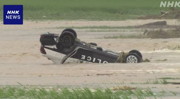 山形 パトカー流された付近 1人心肺停止で発見 不明の警察官か(新庄市)