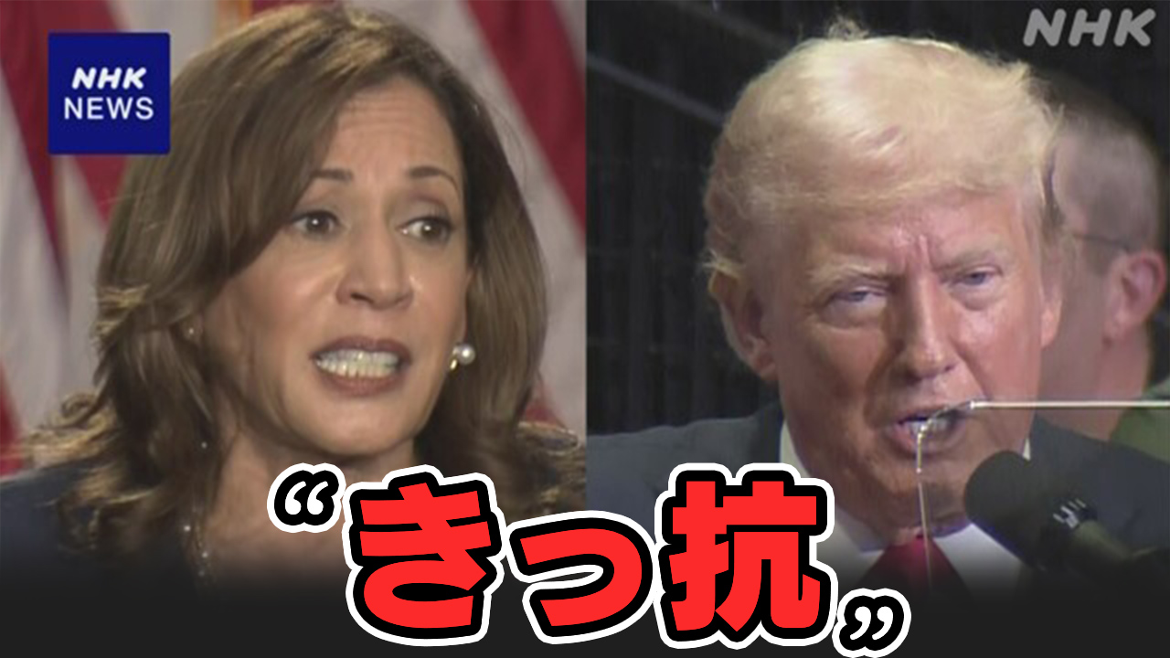 ハリス氏とトランプ氏 支持率「きっ抗」全米対象 最新世論調査