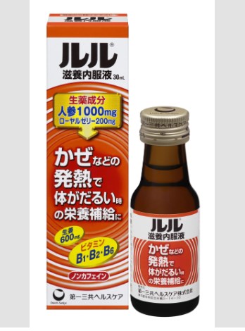 【第一三共ヘルスケア】「ルル」 ドリンク剤値上げ　96～121円