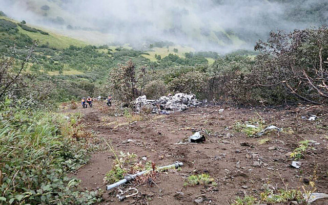 【ロシア極東】ヘリ墜落で全22人の遺体発見　火山観光中、視界不良か