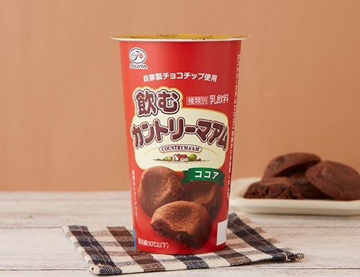 不二家「飲むカントリーマアム」発売 ココア味はローソン限定 価格は各248円