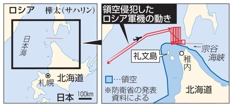 ロシア軍機が領空侵犯、自衛隊戦闘機がフレア初使用　中露海軍が合同演習　日本への軍事的けん制の可能性も