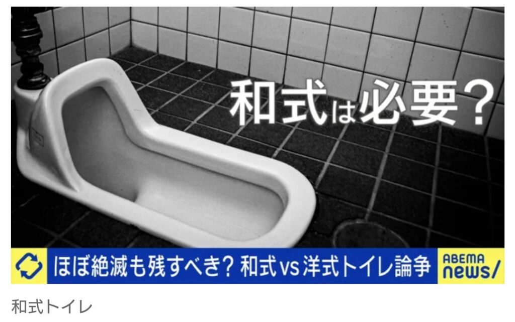 和式トイレってまだ必要？　国内家庭の9割は洋式も…　ひろゆき氏「海外では和式のやり方が絶対必要」「発展途上国は、ほぼ和式的だ」