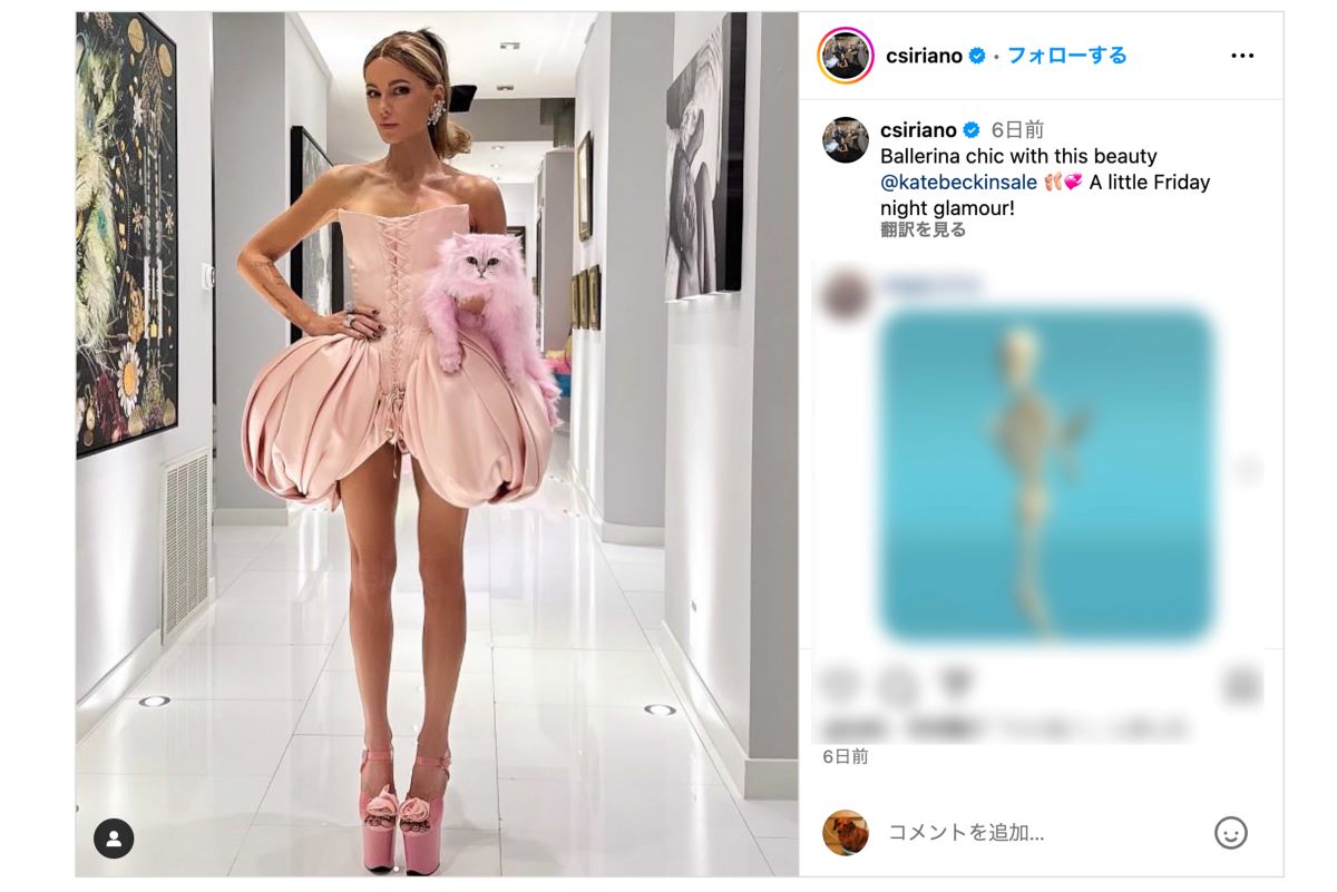 【海外】「まるで睾丸みたい」“イングランドのNo.1美女”が着用したドレスへの過激表現が物議