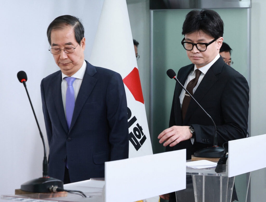 【韓国】大統領権限代行の韓首相「心が重い。難しい時期に…」