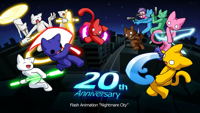 伝説的FLASHアニメ『Nightmare City』20周年記念の新作公開　2ちゃん発アスキーアートキャラのバトル