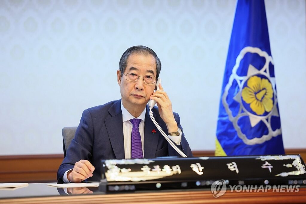 韓国大統領代行、バイデン大統領と電話会談＝韓米同盟を再確認