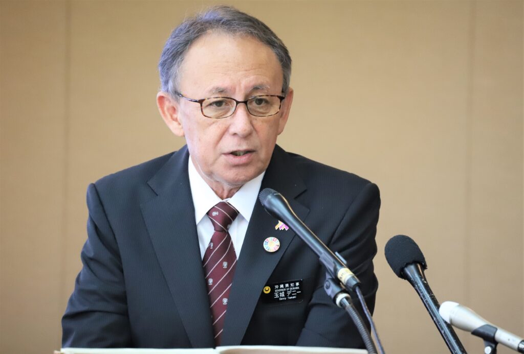 「基地負担増あってはならない」　沖縄県玉城デニー知事