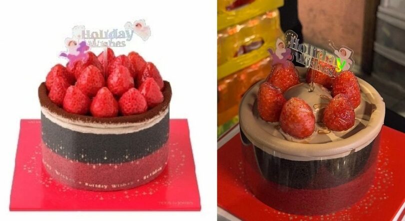 【韓国】写真は華やかな「イチゴケーキ」、箱を開けると詐欺レベルで批判相次ぐ…店は「画像とは異なるのが普通」