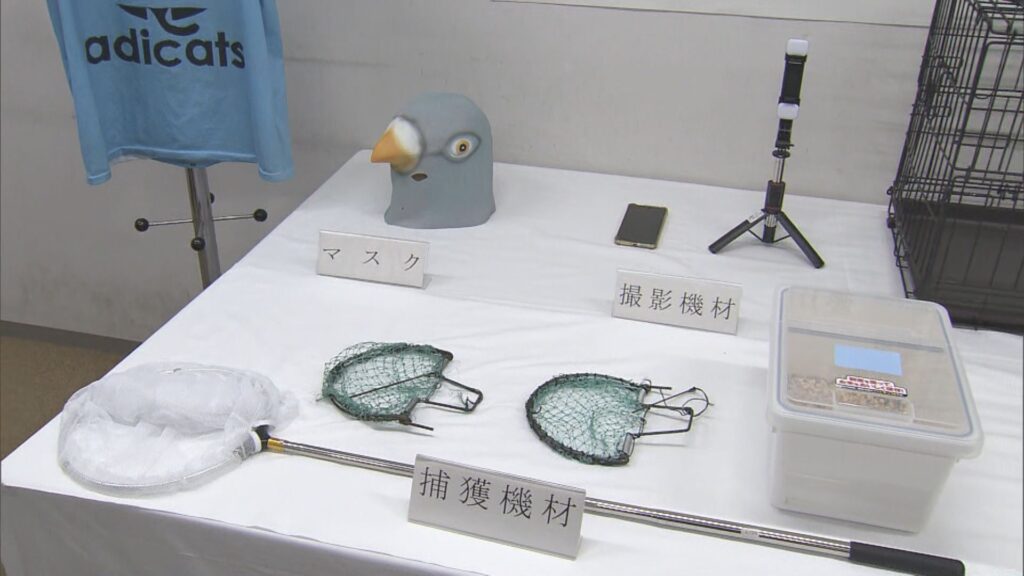 【川崎市】野生のハトを捕獲して虐待　“鳥マスク”で動画投稿も　逮捕の男「手乗りのハト飼育してみたかった」