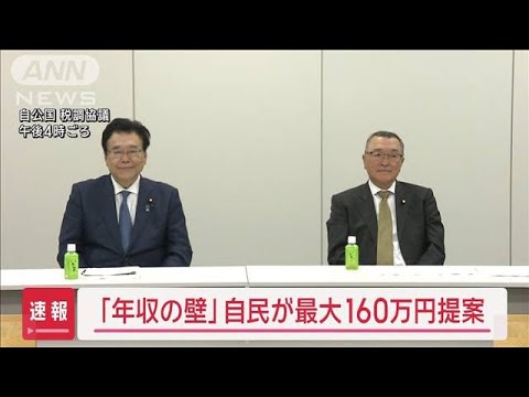 「年収の壁」自民が最大160万円提案