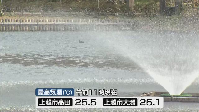 【30超え？】全国1位の暑さ！上越市（高田）29・3度！新潟県内3月の最高気温記録を120年ぶりに更新か…