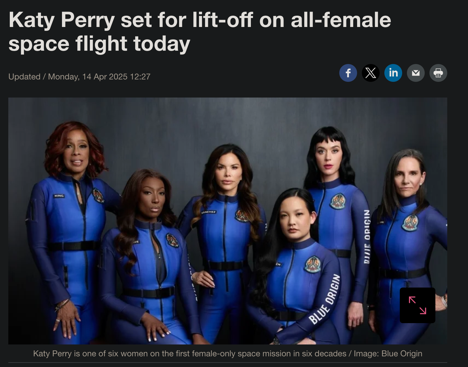 女性だけの宇宙ロケット、間もなく打ち上げへ