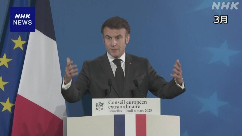 【国際】仏マクロン大統領 “パレスチナを国家として”6月にも承認の考え