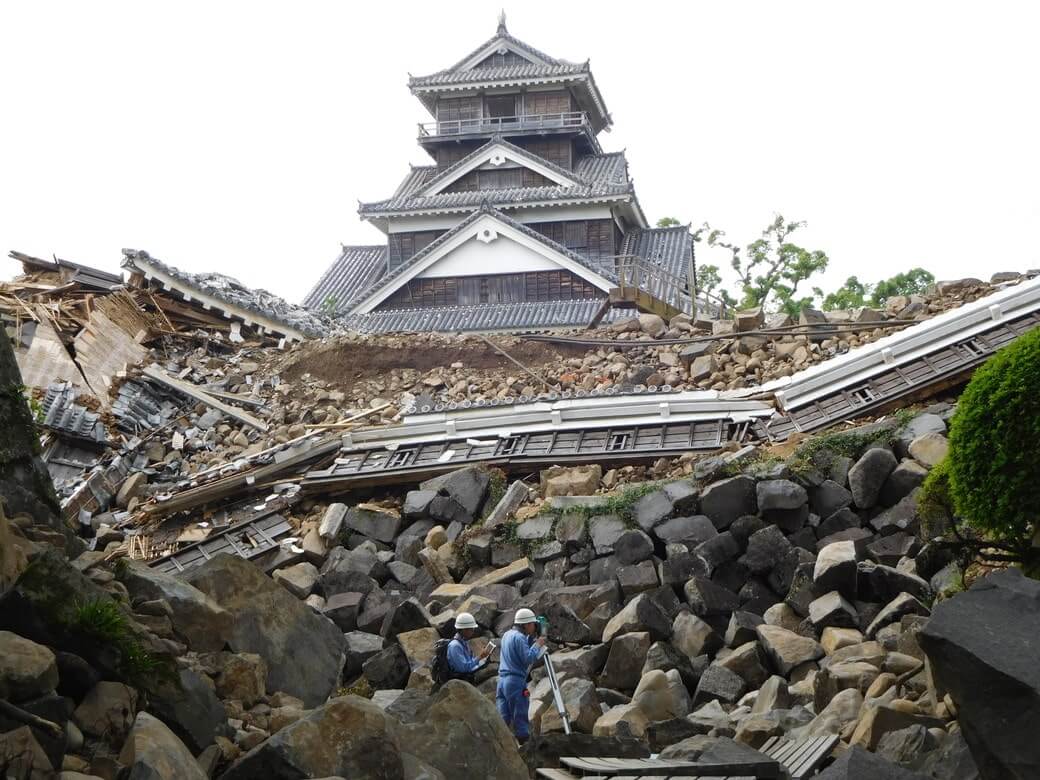 【熊本地震】熊本地震で被害を受けた熊本城が復旧する様子…