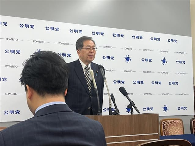 公明代表、食品の消費減税めぐり「あらゆる手段を検討」