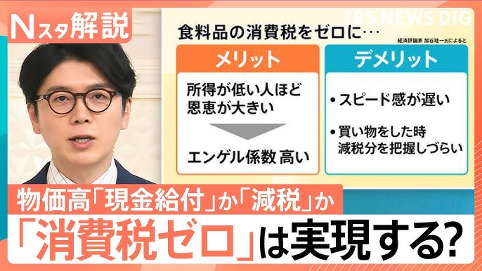 現金給付ではなく「消費税の減税」でよくない？