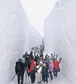 立山黒部アルペンルート全線開通 悪天候で「雪の大谷」中止