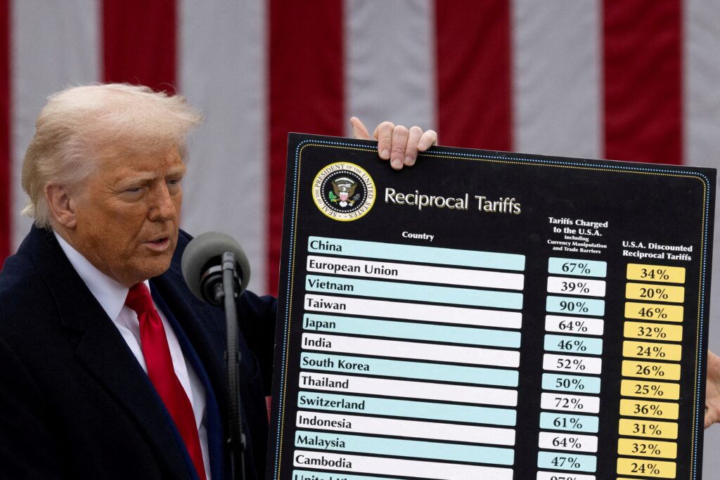 米大統領 相互関税措置を90日間停止 中国への追加関税125％に