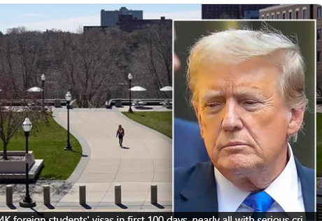 【トランプ政権】最初の100日間で4000人の留学生ビザを取り消し。ほぼ全員が重犯罪歴があった
